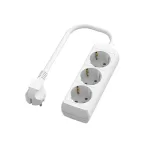 Prelungitor alb cu 3 prize Schuko, 5 metri — imagine 1