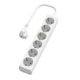 Prelungitor alb cu 6 prize Schuko, 3 metri — imagine 1