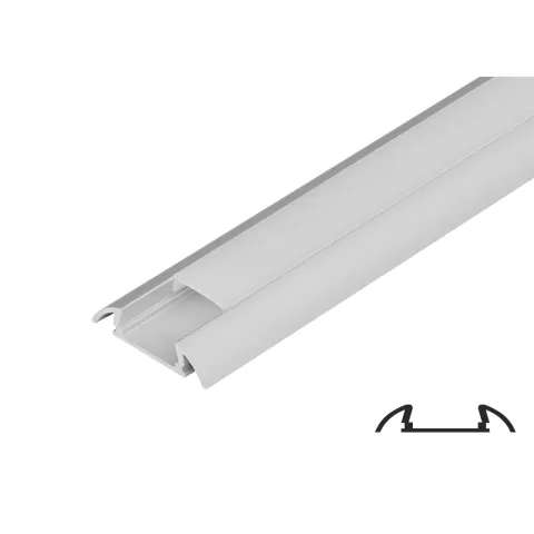 PROFIL ALUMINIU PENTRU BENZI LED LAT APLICAT 2m