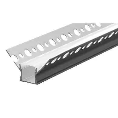 Profil unghiular de interior aluminiu banda LED pentru rigips, 13mm, 3m - Comenzi sub 25 buc/bax: ridicare din depozit