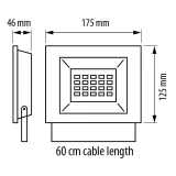 PROIECTOR LED SLIM, SMD2835, 50W, 4200K, IP65 — imagine 2