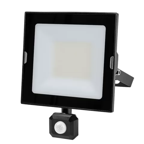 Proiector LED Slim cu senzor PIR 50W, 4000K, 220-240V AC, IP44