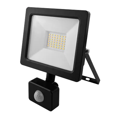 Proiector LED slim cu senzor PIR 30W, 4000K, 220-240V AC, IP44