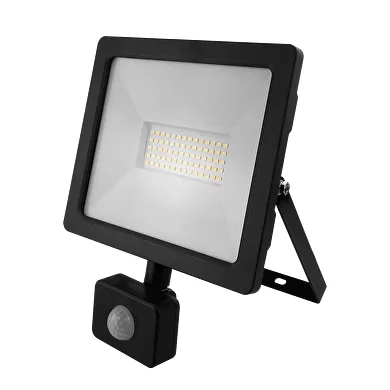 Proiector LED slim cu senzor PIR 50W, 4000K, 220-240V AC, IP44
