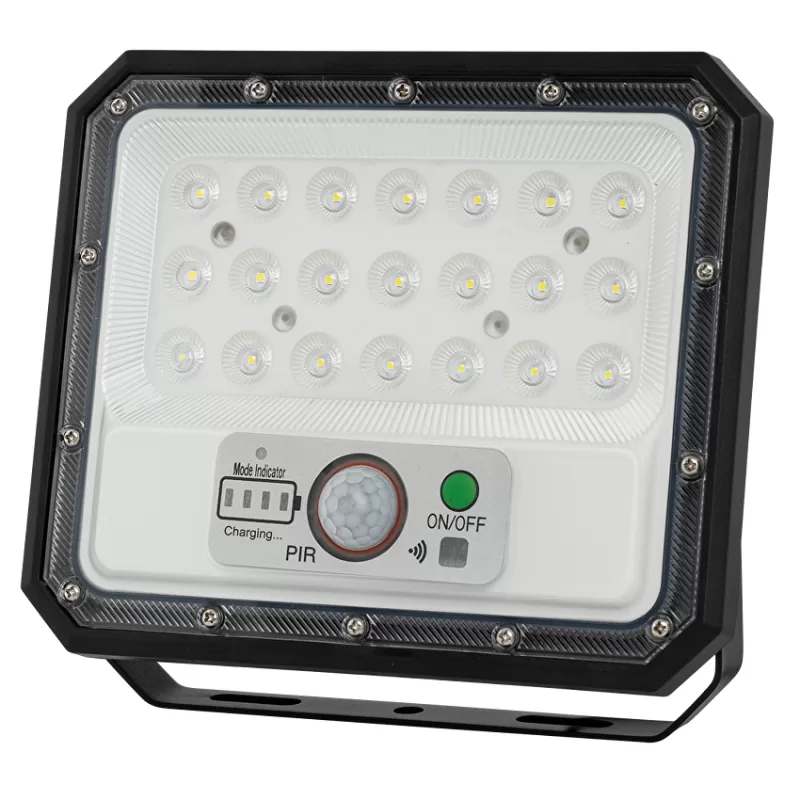 Proiector LED solar cu senzor PIR, 90°, 5W, 5500K, IP65
