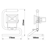 PROIECTOR DIMABIL LED CU ACUMULATOR, 10W, 5500K, IP65 — imagine 3