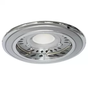 Rama incastrabila pentru spot, fixa, corp crom perlat/nichel, MR16