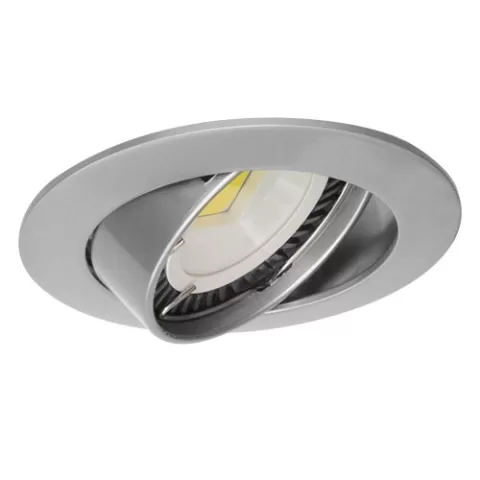 Rama incastrabila pentru spot, reglabila, corp CROM PERLAT, baza MR16