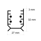 SINA PROIECTOR LED, 4 PINI, 1METRU — imagine 2