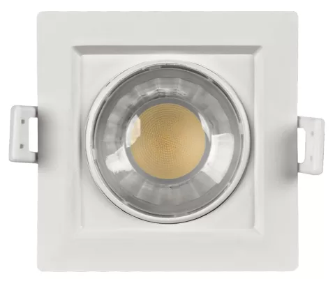 SPOT LED INCASTRABIL, PATRAT, reglabil, 8W, lumina neutra