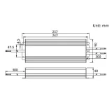 SURSA DE ALIMENTARE PROFESIONALA 24V 300W IP67 — imagine 2
