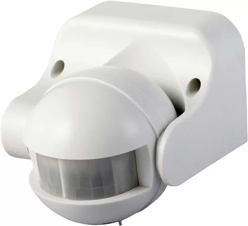 Senzor de miscare, montaj aparent, orientabil, alb, IP44