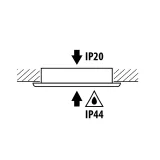 Spot LED incastrabil, rotund, SMD2835, 4W, lumina neutra, corp auriu, IP44 — imagine 3