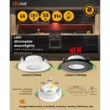 Spot negru LED dimabil 6W, 3000K/4000K/6500K, 220-240V AC, IP44 — imagine 4