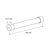 Tub LED ROTATIV, T8, 9W, Lumina rece — imagine 2