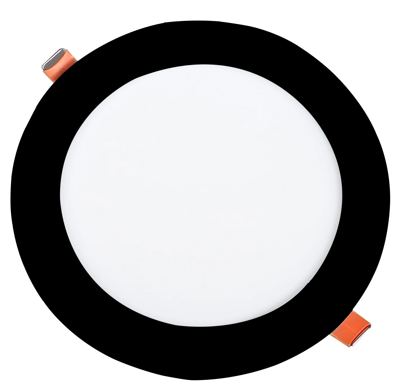Panou LED Rotund Încastrat 12W 840lm 3CCT Corp Negru Optonica
