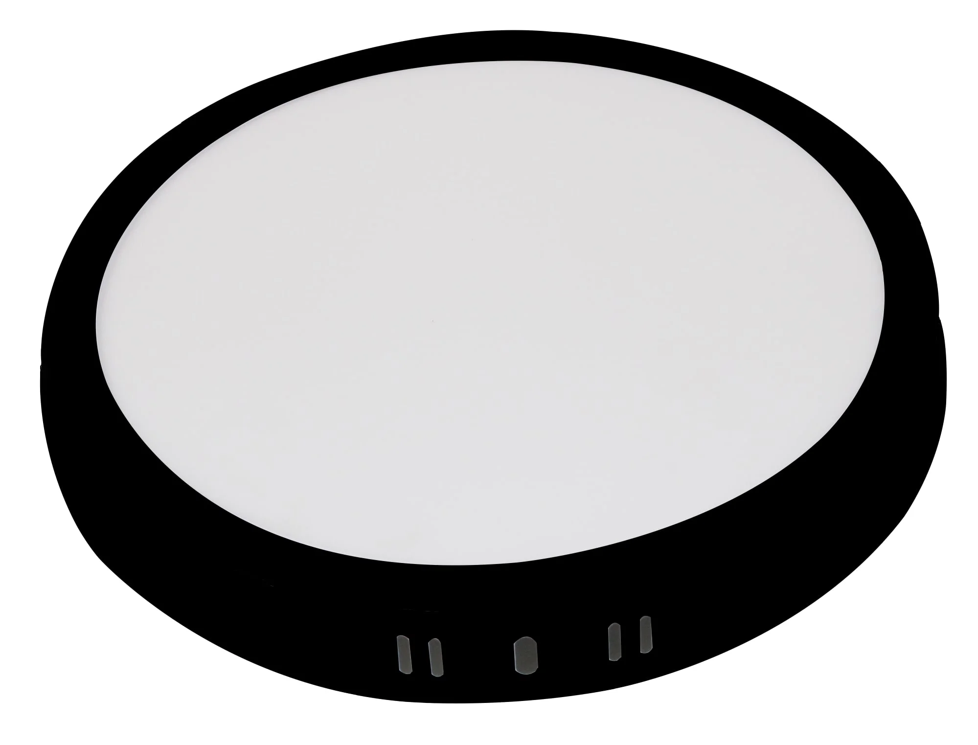 Panou LED Rotund Aplicat 24W 3CCT Negru Ф266mm Optonica