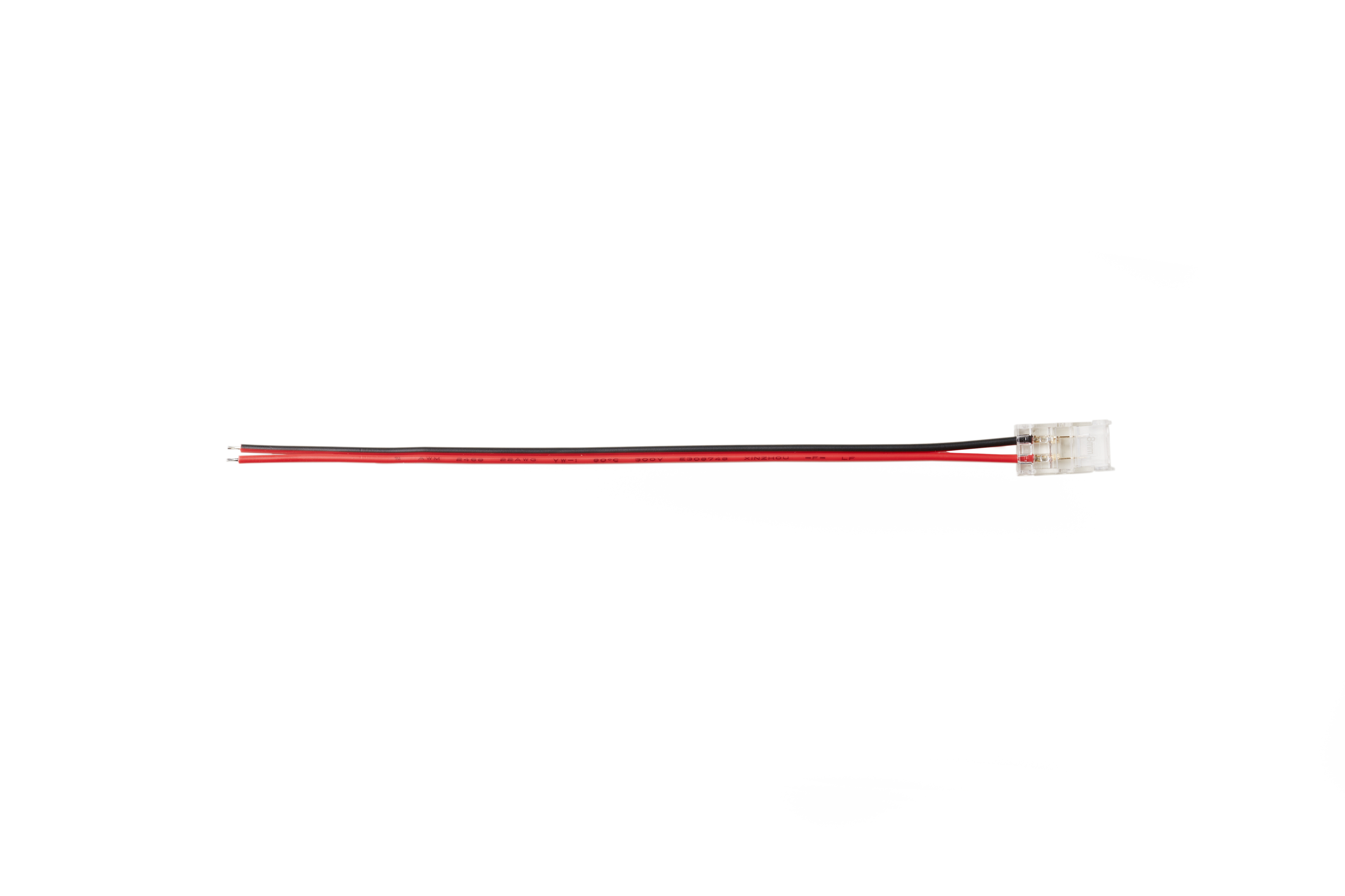Conector 2 Pini pentru Bandă LED 8mm la Cablu, 12-24V DC, Optonica