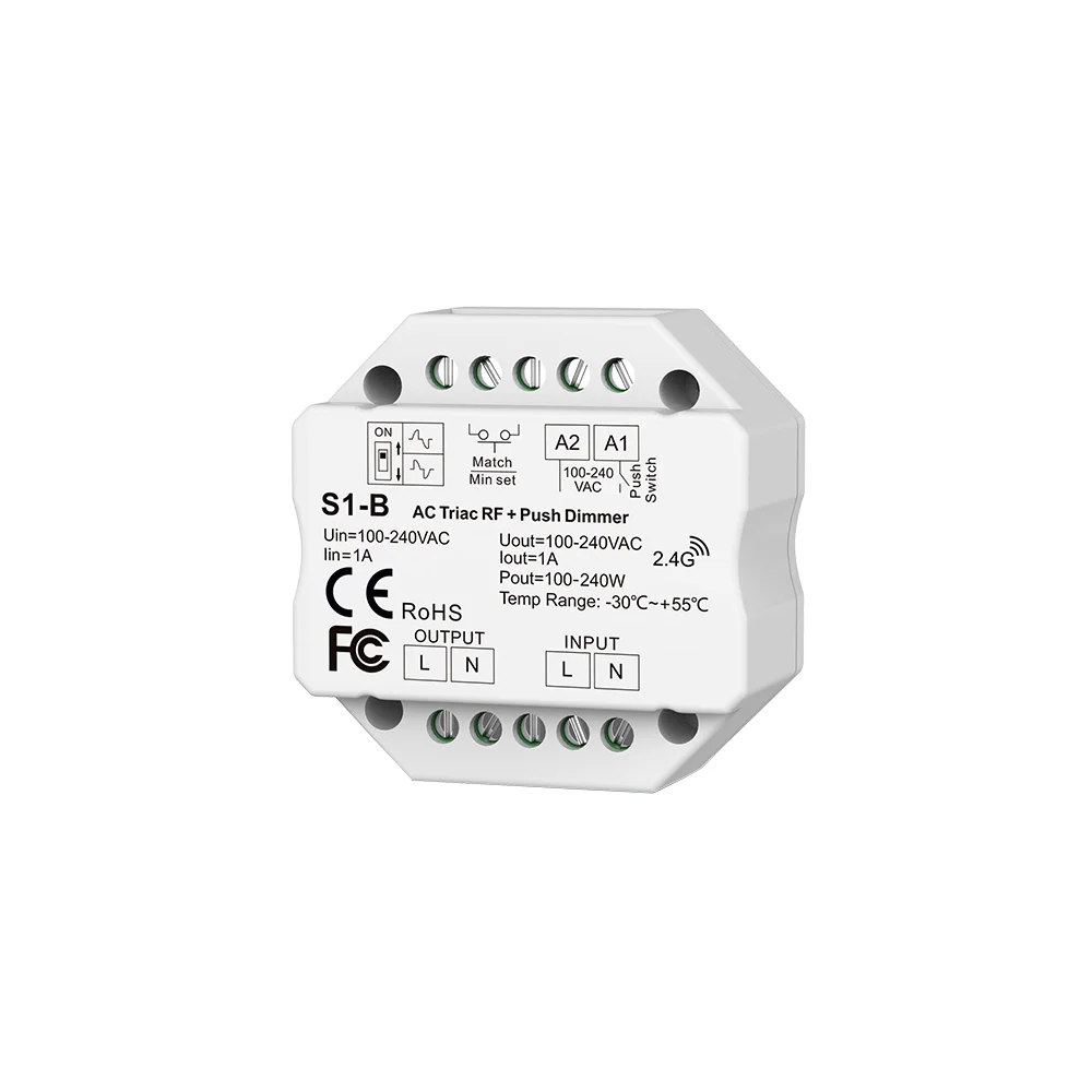 Dimmer RF TRIAC AC 110-220W Optonica cu Telecomandă
