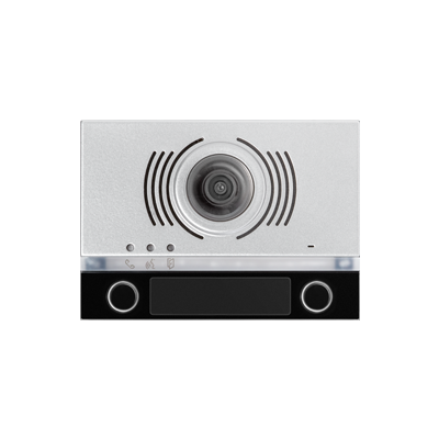 Panou ALPHA pentru VPE (audio si video) cu 2 butoane si DDA, negru Interfonie, Interfoane cladiri, Module Alpha