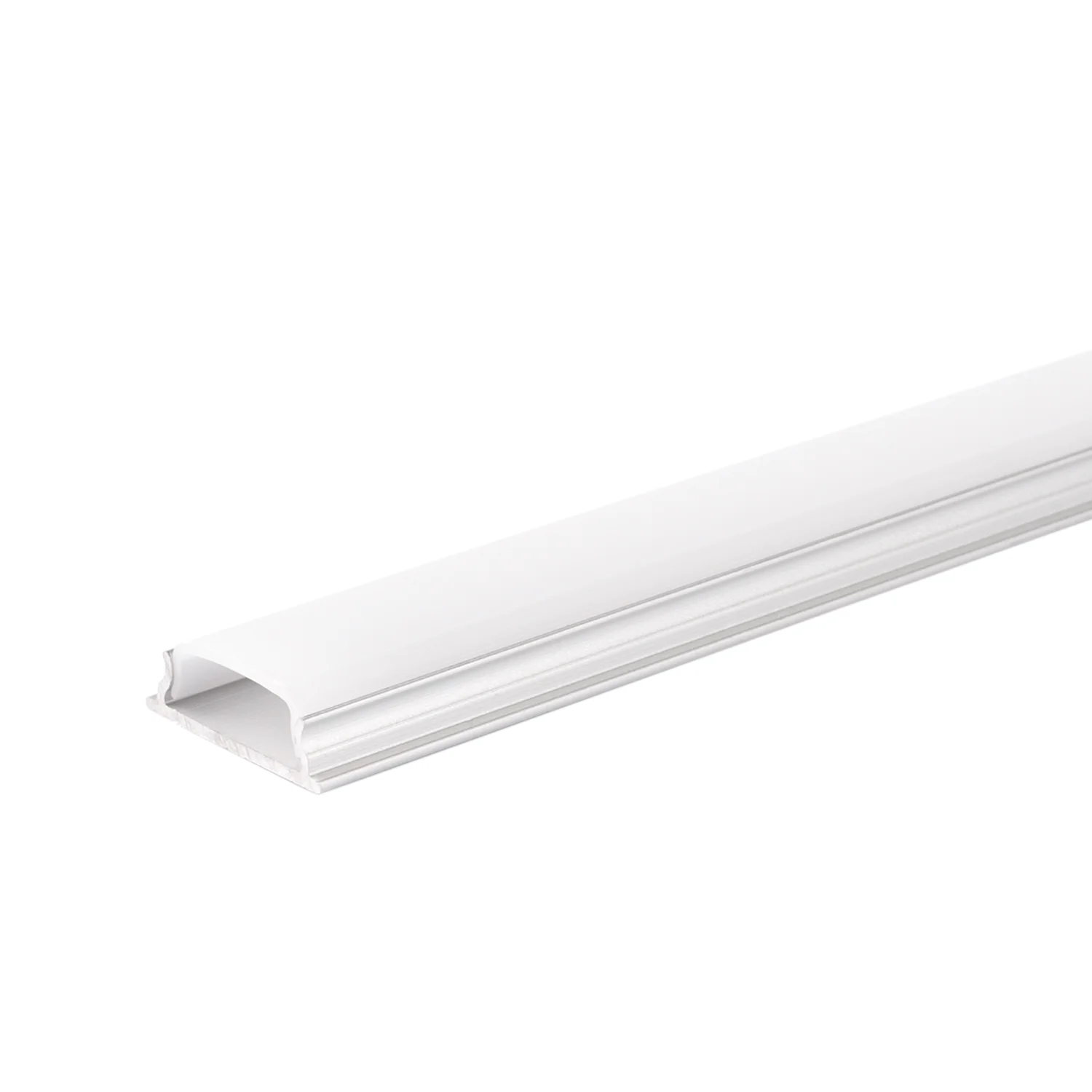 Profil Aluminiu pentru Bandă LED 2m 18x6mm Argintiu Capac Alb Optonica