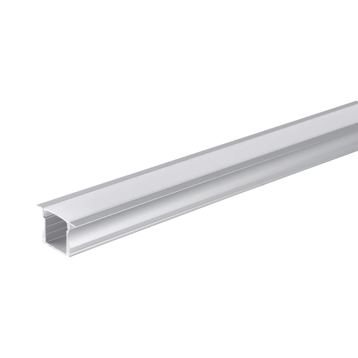 Profil Aluminiu pentru Bandă LED 2m 24x14mm Optonica Argintiu cu Capac Alb