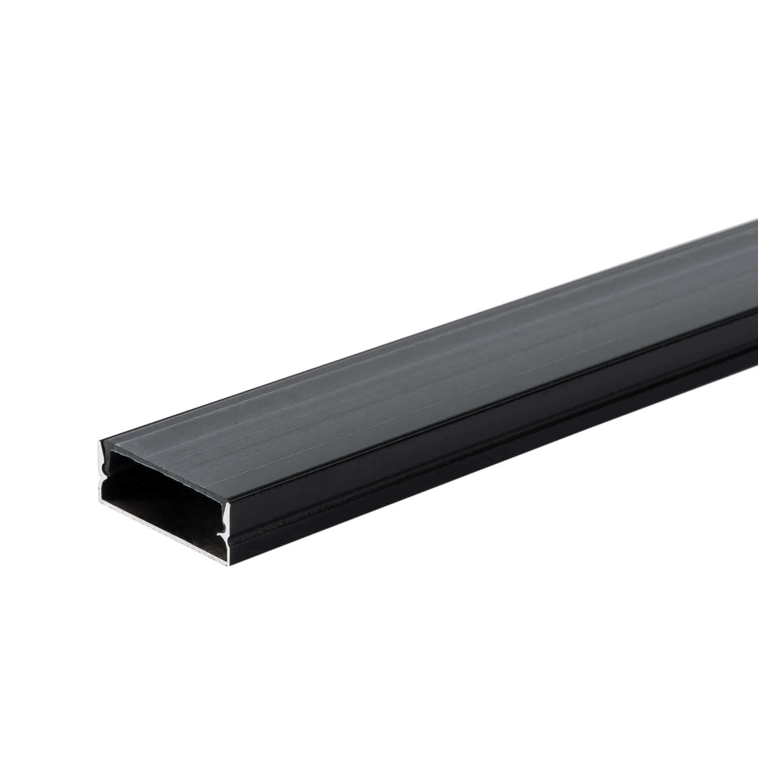 Profil Aluminiu pentru Bandă LED 2m 30x10mm Negru Optonica