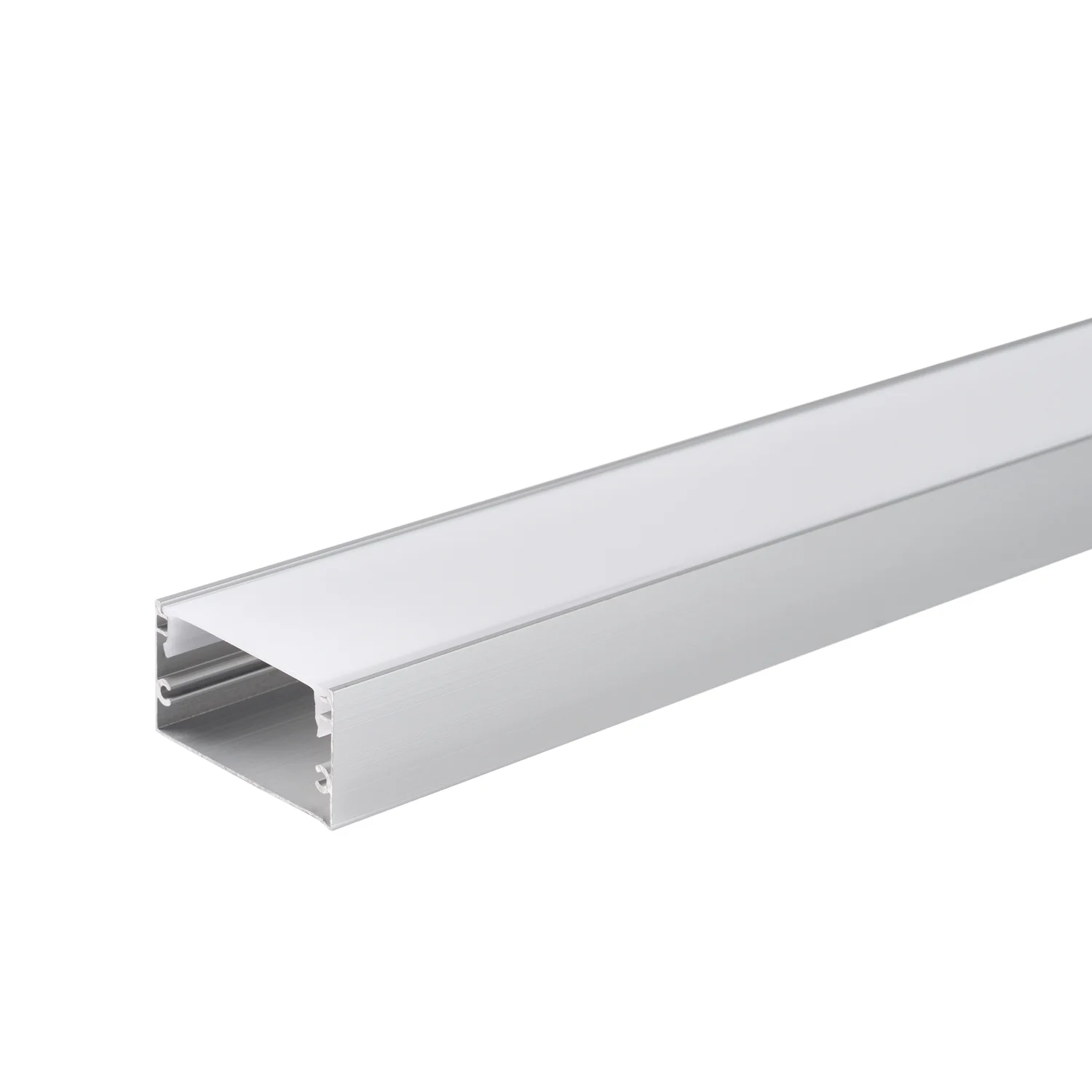 Profil Aluminiu pentru Bandă LED 2m 40x20mm Argintiu Capac Alb Optonica