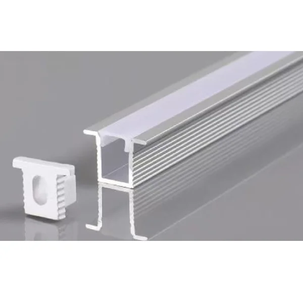 Profil Aluminiu pentru Bandă LED 2m 7.8x9mm Argintiu Capac Alb Optonica