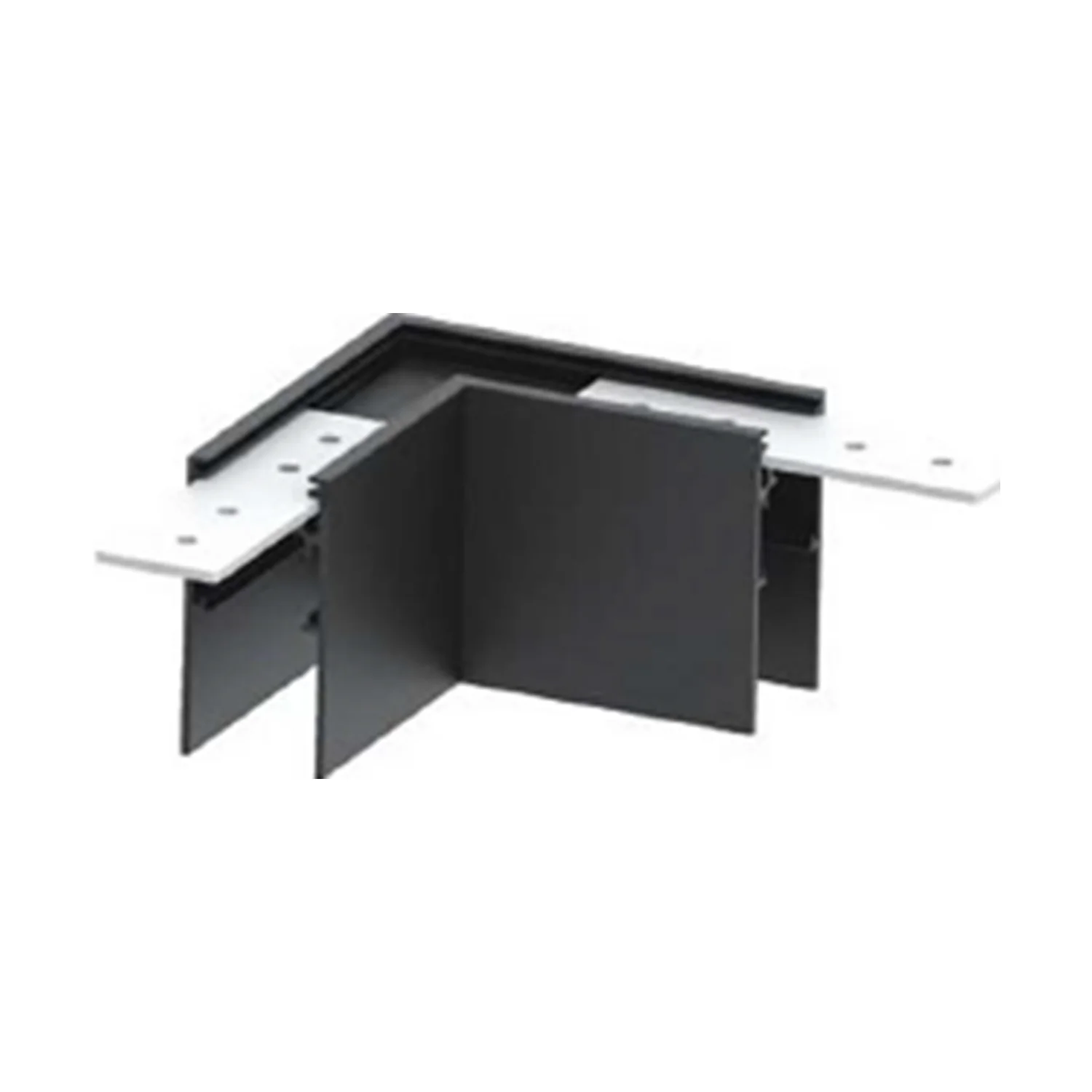 Conector Unghi pentru Șină Magnetică M35 Optonica Negru