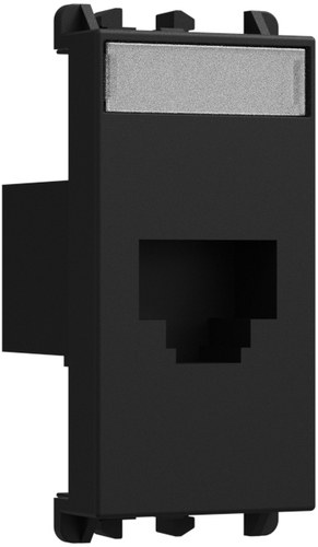 Adaptor Keystone RJ45, 1 modul, Lybra, negru Urmet 27445.N Modular, Seria LYBRA, Prize
