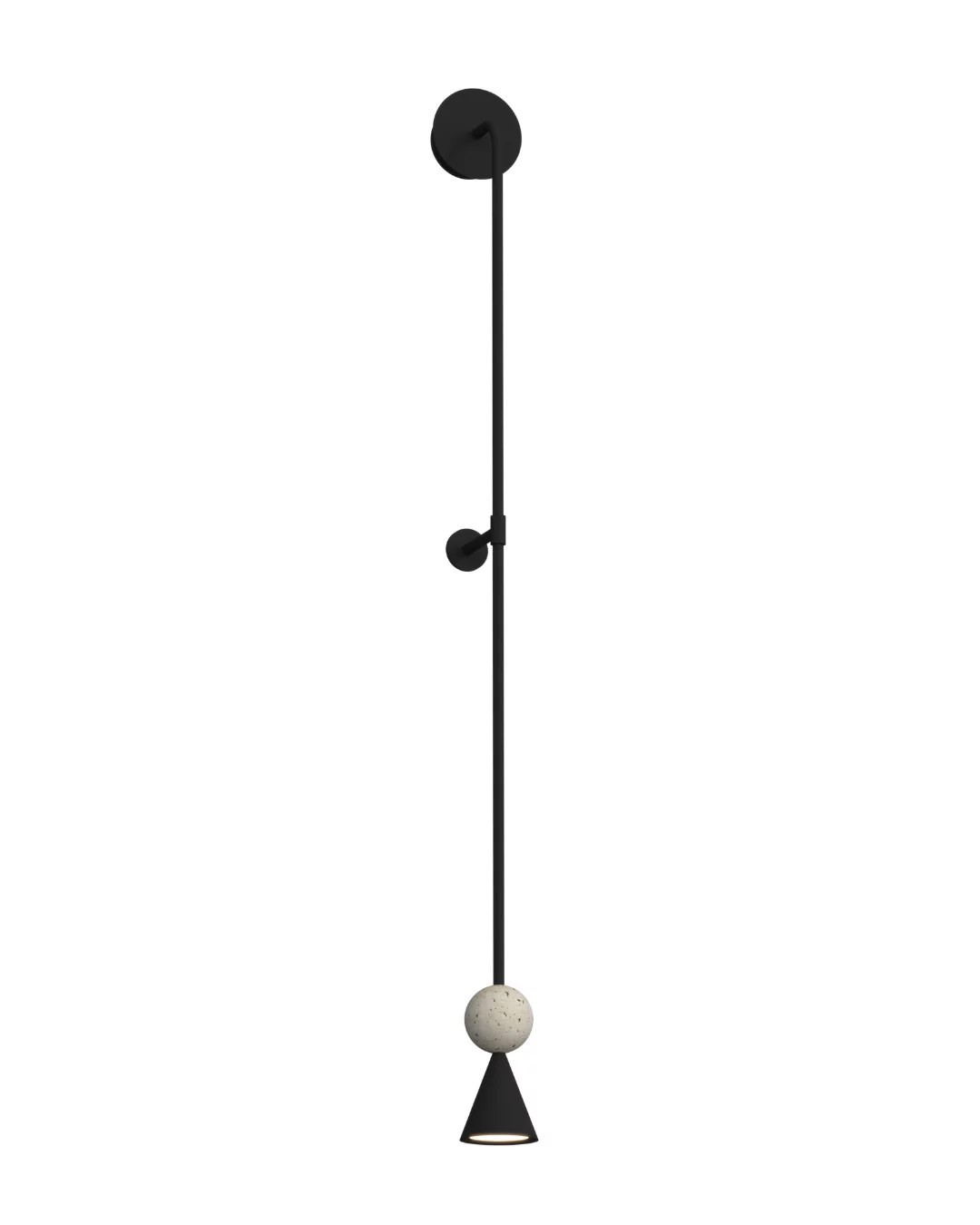 Aplică LED Bingo 8W 398lm 3000K 100° negru Maxlight W0447