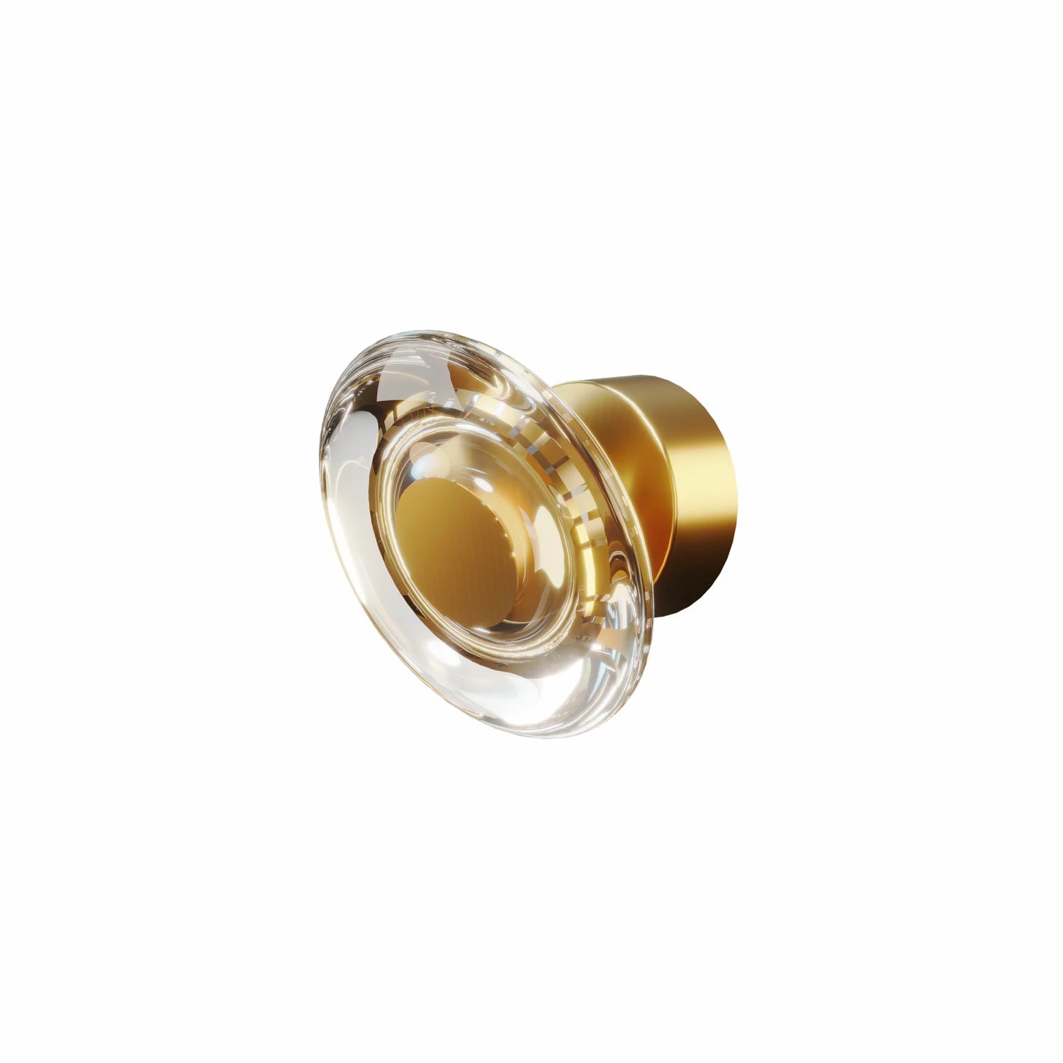 Aplică LED Lunaris 6W 307lm 3000K Ø12cm auriu Maxlight W0424