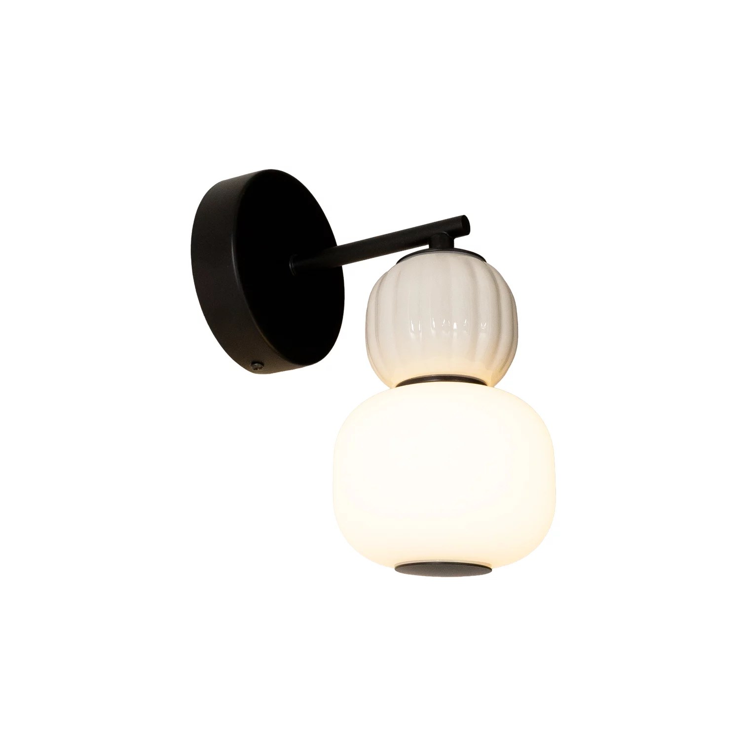 Aplică LED Modern 5W 330lm 3000K Ø18cm gri-alb RAL 9002 Maxlight W0398