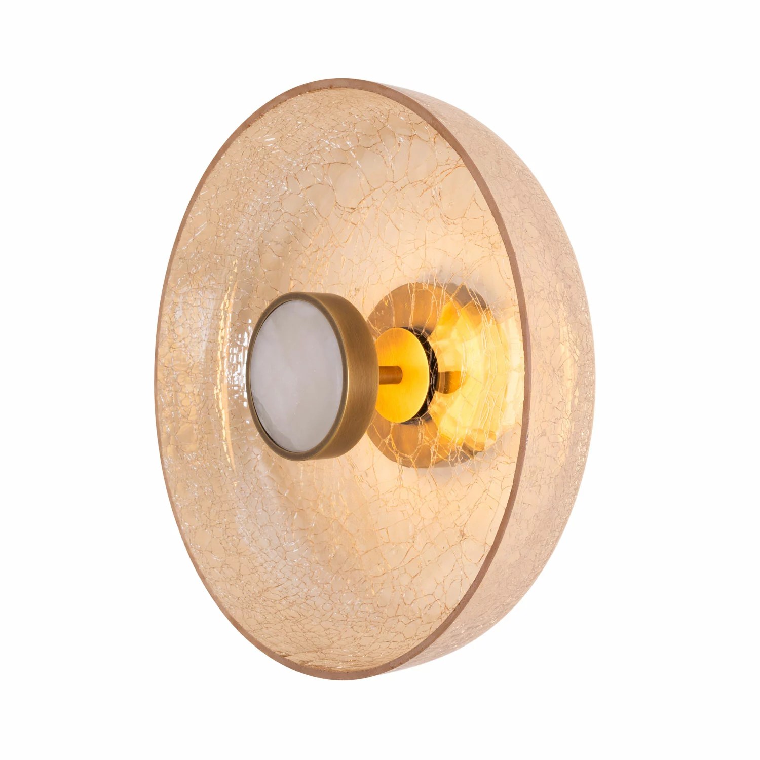 Aplică LED Signature 35cm 9W 1290lm 3000K alamă + sticlă ambră Maxlight W0353