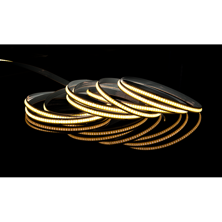 Banda LED profesionala 5M 24V DC 11W/M COB, lumina calda
