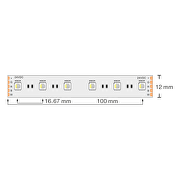 BANDA LED  FLEXIBILA, 19,2w/m, 60LED/M, RGBW (RGB+4200K)