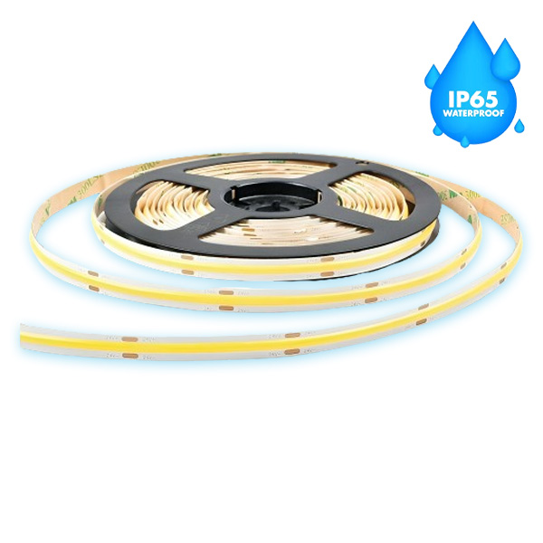 Banda LED COB 24V 10W/ml 384LED/ML  6000k 120lm/W  IP65 3 ani garantie rola 5ml
