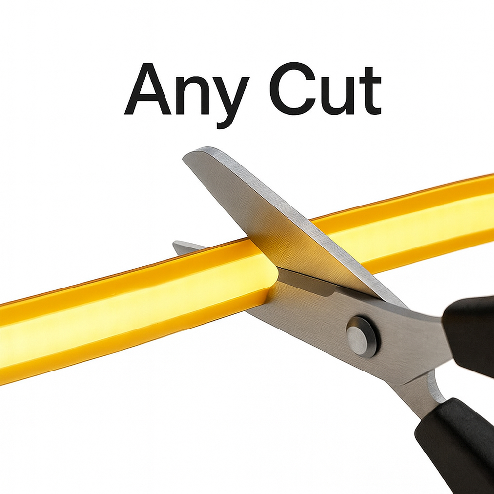 Banda led cob  5 metri 4000k 12v 8MM  8W/M taiere libera