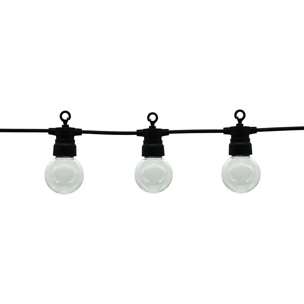 Ghirlandă Luminoasă Exterior 13m cu 20 Becuri LED 6W Lumină Rece 6000K IP65 Optonica