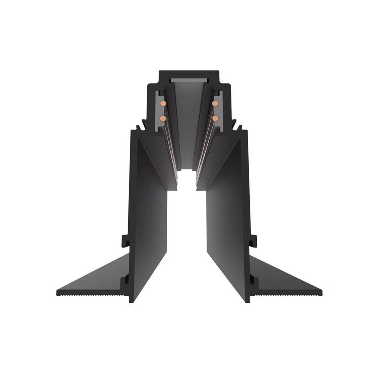Șină Magnetică Încastrată R35 1000mm Negru Optonica