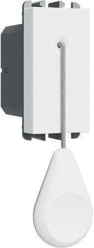 Buton cu acționare prin cordon 1P 10A, borne cu șurub, 1 modul, Lybra, alb Urmet 27118.B Modular, Seria LYBRA, Intrerupatoare