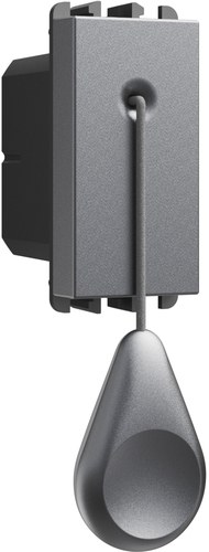 Buton cu acționare prin cordon 1P 10A, borne cu șurub, 1 modul, Lybra, titan Urmet 27118.TT Modular, Seria LYBRA, Intrerupatoare