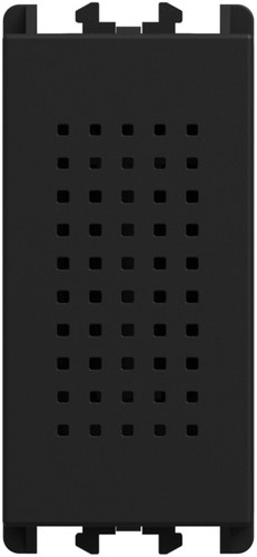 Buzzer 230 Vac 50Hz, borne cu șurub, 1 modul, Lybra, negru Urmet 27265.N