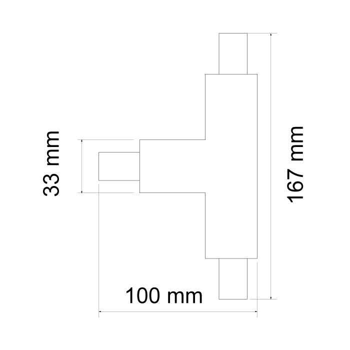 Conector tip P pentru sina proiector LED, 4 pini