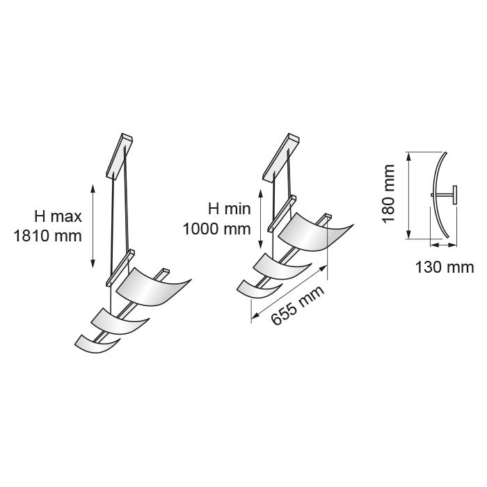 CORP DE ILUMINAT LED SUSPENDAT, 15W, 4200K, LUMINA NEUTRA, CORP CROMAT