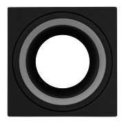 Corp de iluminat montaj aparent IP20, patrat, fix, negru