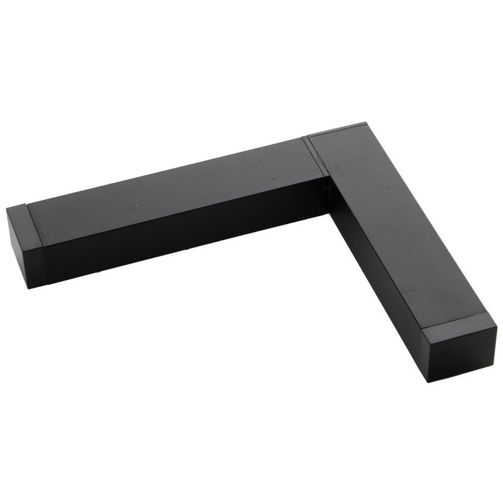 Conector electric 90° S-Track - Slim25 ∙ Negru