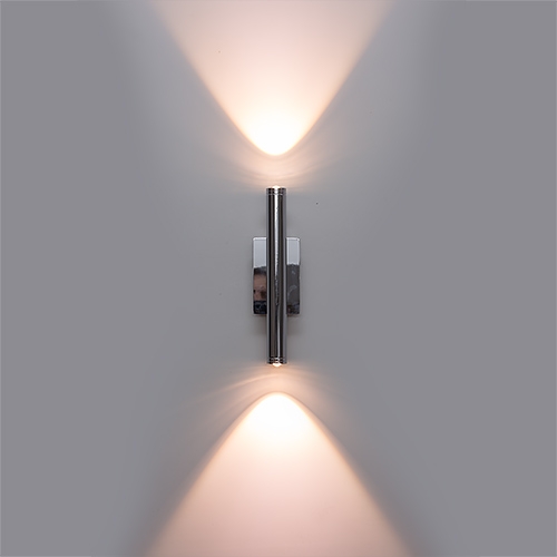 Corp de iluminat LED, 2X3W, 3000K, lumina calda, IP65, NICHEL SATINAT