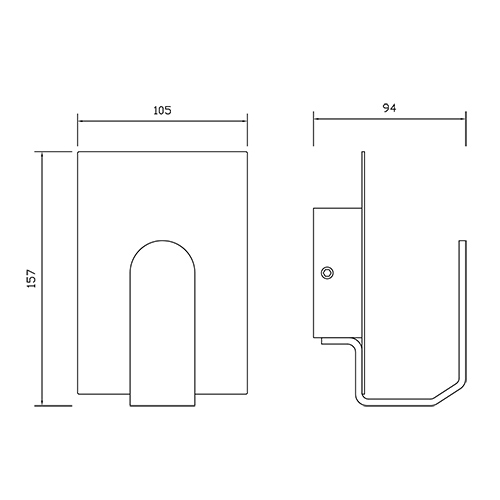 Corp de iluminat LED, de perete, cu lumina indirecta, 3,5W, corp alb, lumina calda